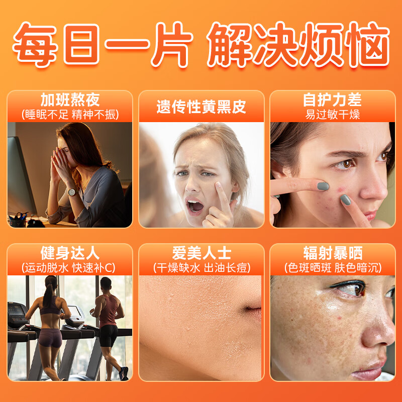 内廷上用北京同仁堂维生素C咀嚼片成人男女补充维生素C甜橙味 100片*2瓶