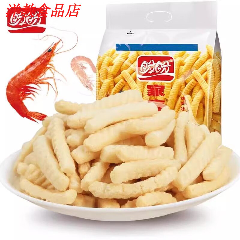 七河源7月产新货薯片家庭号虾条100g宿舍大包零食小吃休闲食品整箱