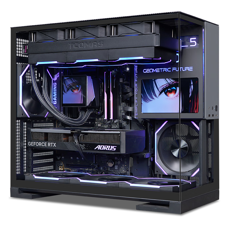 技嘉（GIGABYTE）AMD銳龍R7 9800X3D/5080/5070Ti/9070XT/5070 4K/2K電競主機三角洲整機組裝電腦游戲免息DIY臺式機 配一：9800X3D丨準系統無(wú)顯卡