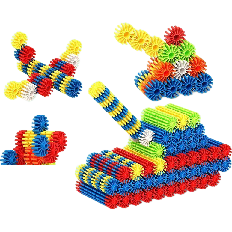儿童塑料幼儿园男孩女孩早教益智桌面儿童玩具教育玩具 14粒齿轮积木（入门版）