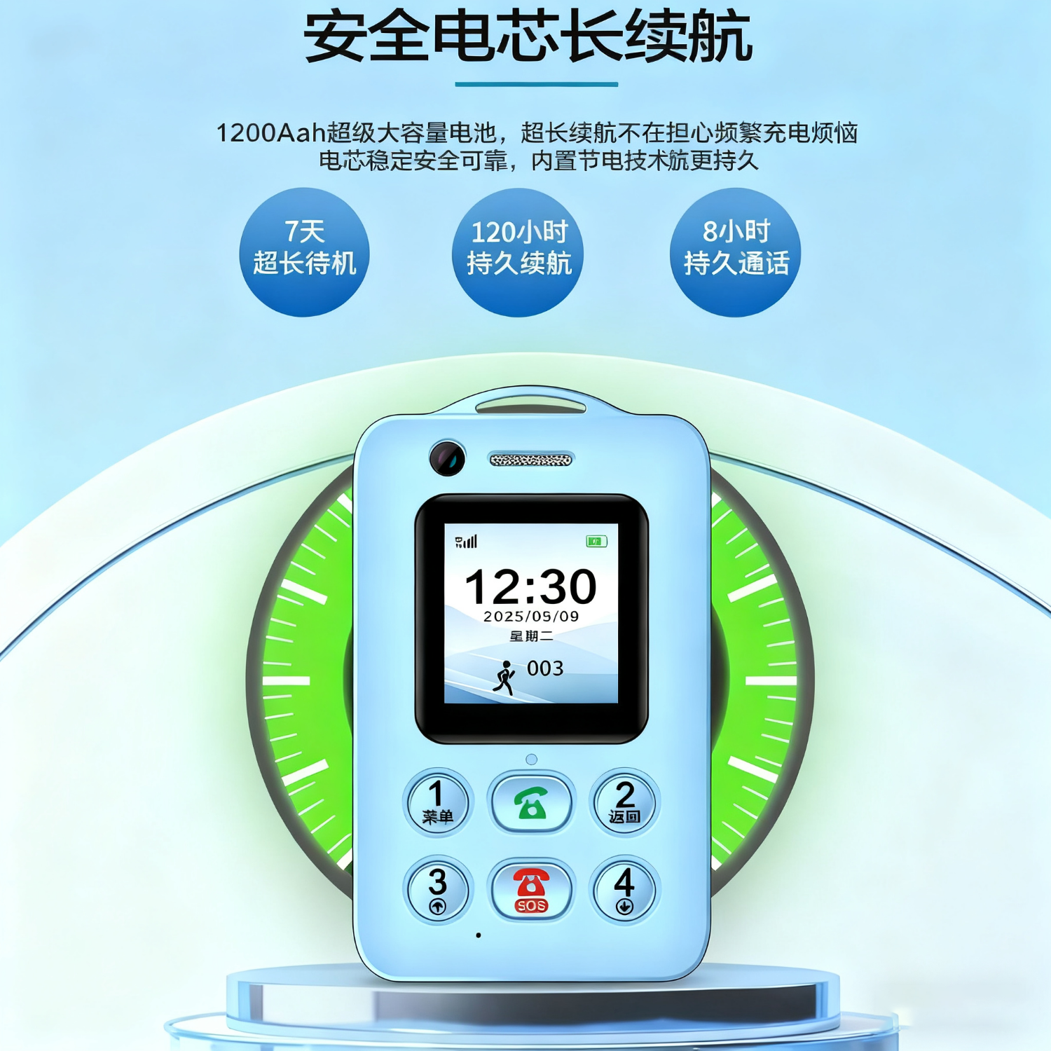 誉国威(YuCup)智能电子学生卡证儿童定位电话卡片手机移动gps校讯通触屏追踪器 白色顶配版(可视频通话) 官方标配-带保护套挂绳