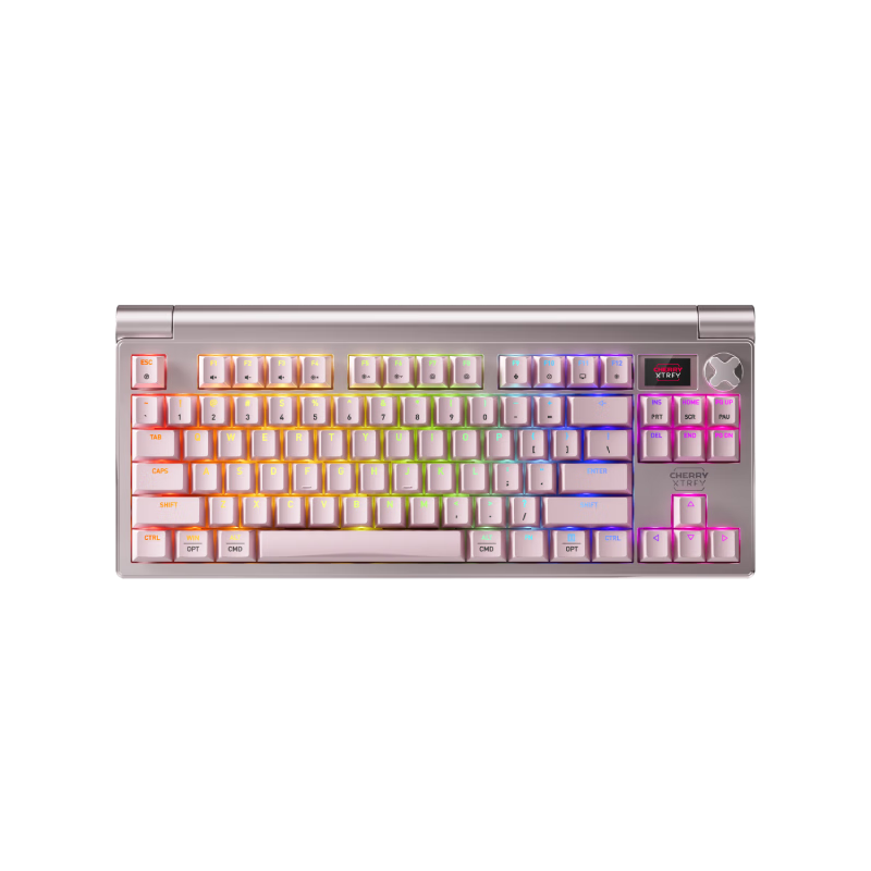 CHERRY櫻桃 MX8.3 繁花三模無線藍(lán)牙電競機(jī)械鍵盤無畏契約打瓦全鍵熱插拔8K掃描率鋁合金機(jī)身兼容mac系統(tǒng) 【重磅新品-送軍火箱】MX 8.3繁花【電池?cái)U(kuò)容】