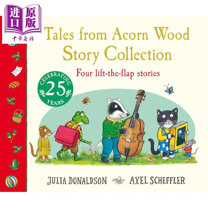 橡树林故事 4册套装 Tales from Acorn Wood Story Collection 英文原版 翻翻书故事绘本 儿童图画故事 进口童书