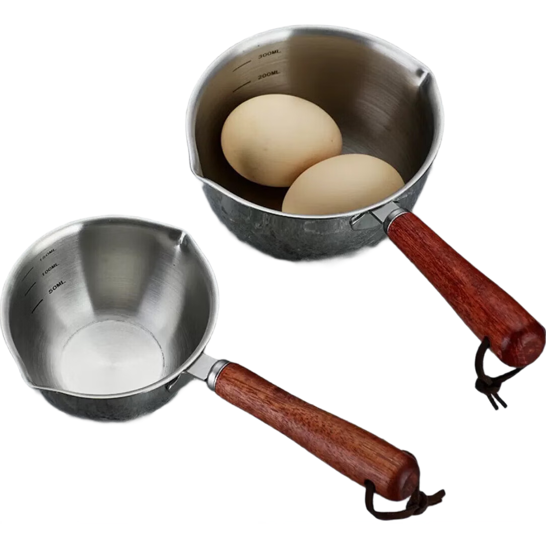 家用迷你小奶锅泼油小锅厨房不锈钢热油锅辅食锅泼油锅 300ml泼油锅1个 9.7cm