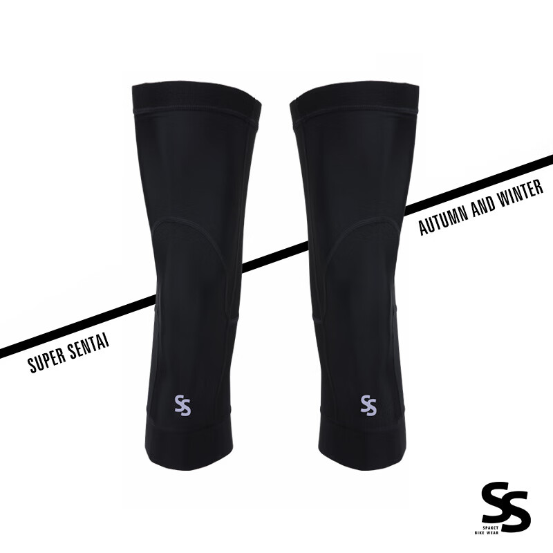 思帕客SPAKC思帕客護臂護膝蓋套男秋冬季騎行運動保暖袖套長腿套護具女 保暖護膝-_黑 S