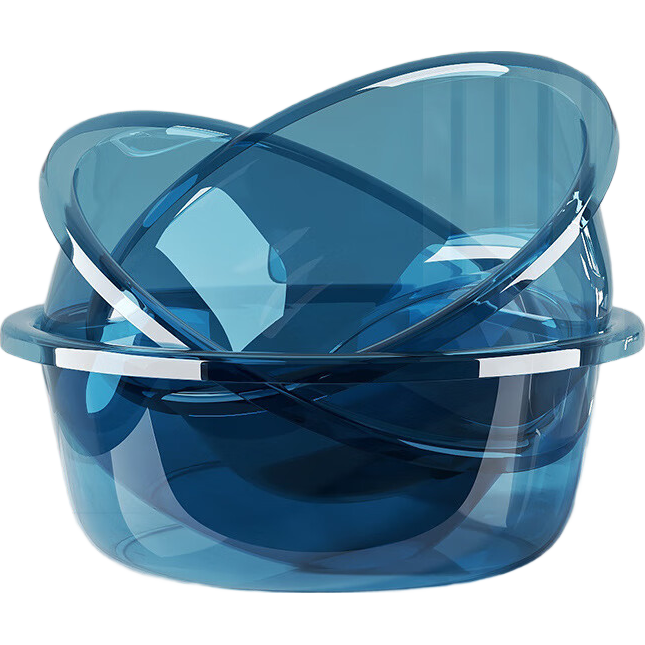 【京东物流】洗脸盆加大加厚家用大号洗菜盆洗衣盆内裤收纳盆子 颜色随机 小号23*9cm-加厚不怕摔【活动款】