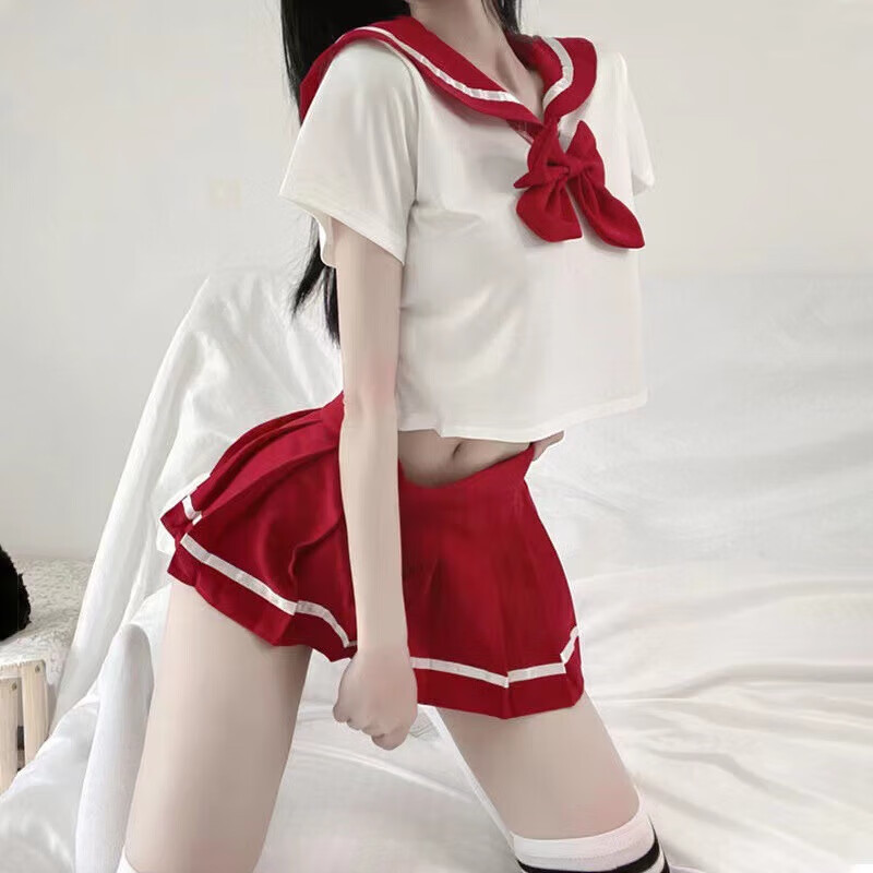 夜酥情趣内衣日系体操服少女学妹装校园制服显瘦泳衣纯 日系蝴蝶结性感网红风 黑 均码
