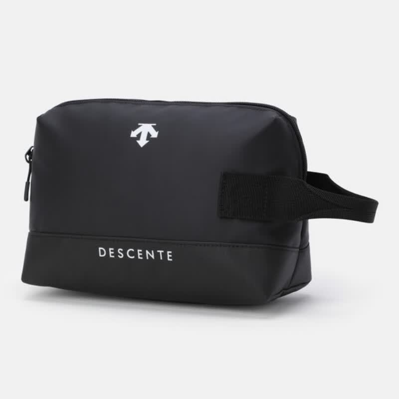 迪桑特（DESCENTE）男女款休闲运动包 经典简约运动休闲耐用便携日常简约手拿包 BLACK 黑色
