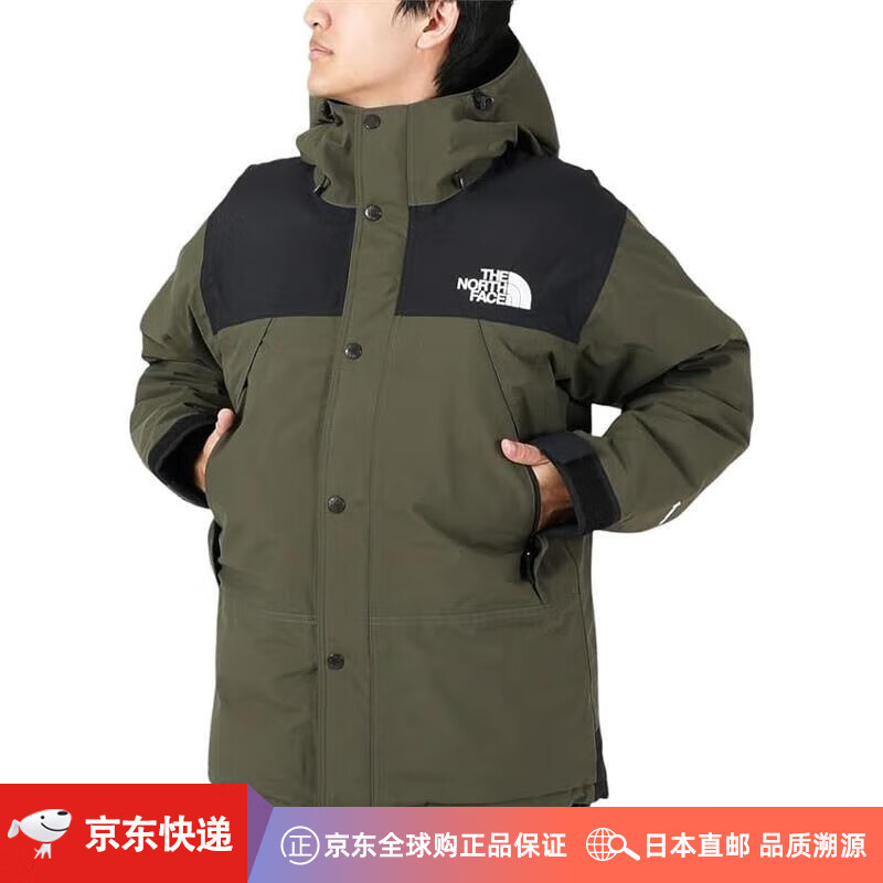 北面日本直邮JD物流北面The North Face男士羽绒服防寒ND91930秋冬装 绿色 S