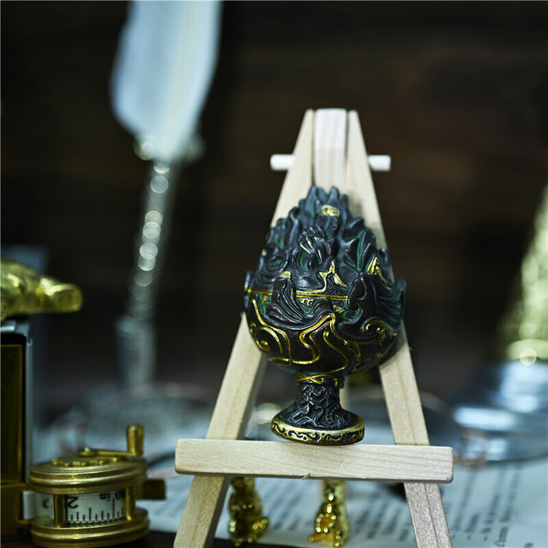 接运猫河北博物院错金铜博山炉立体冰箱贴树脂博物馆文创故宫礼物装饰品 咖啡色