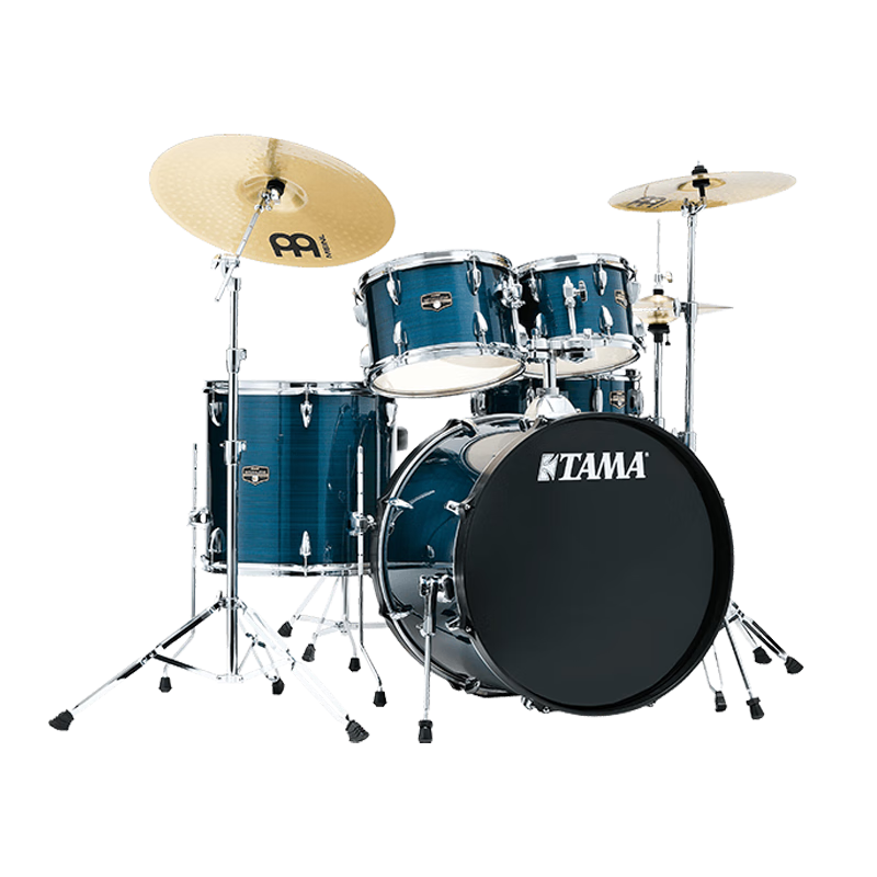 TAMA架子鼓帝王之星IP52H6爵士鼓兒童初學(xué)原聲鼓五鼓四镲 藍色