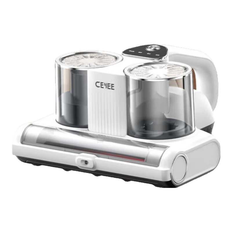 希亦（CEYEE）家用手持床上除螨仪RM1双杯尘螨分离智能屏显大吸力高温热风除湿紫外线杀菌床上高频拍打 白色 369元