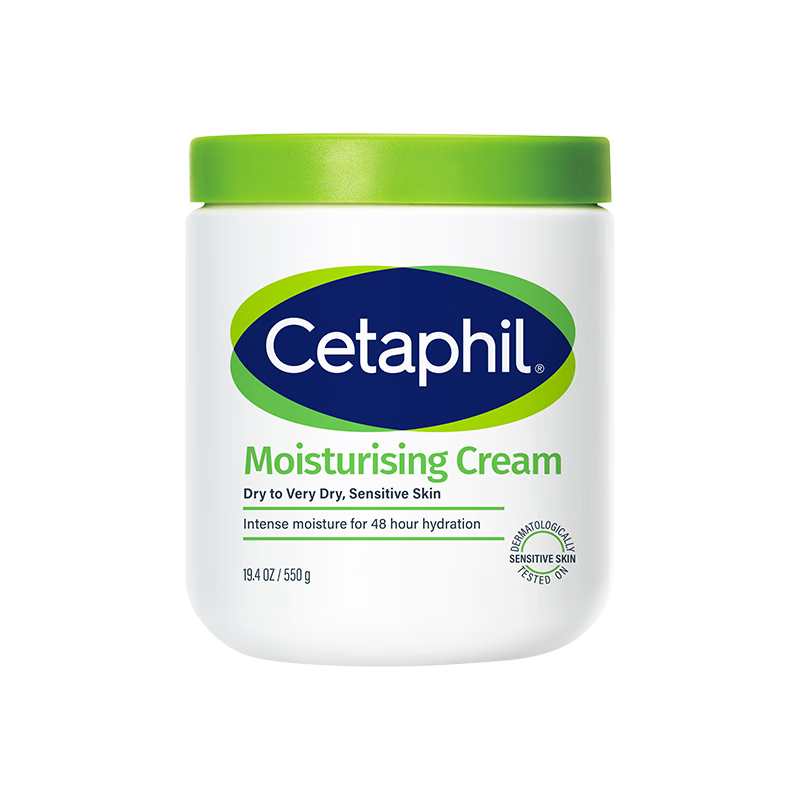 丝塔芙（Cetaphil）大白罐550g温和面霜敏感肌可用长效滋润保湿秋冬身体乳不含烟酰胺