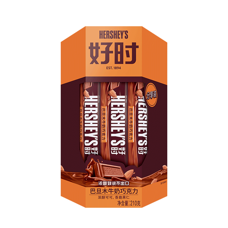 ��ʱ��Hershey's������ţ���ɿ����ſ�210g 14��/�� ����������Ů�� �͵�ľţ���ɿ����ſ�210g