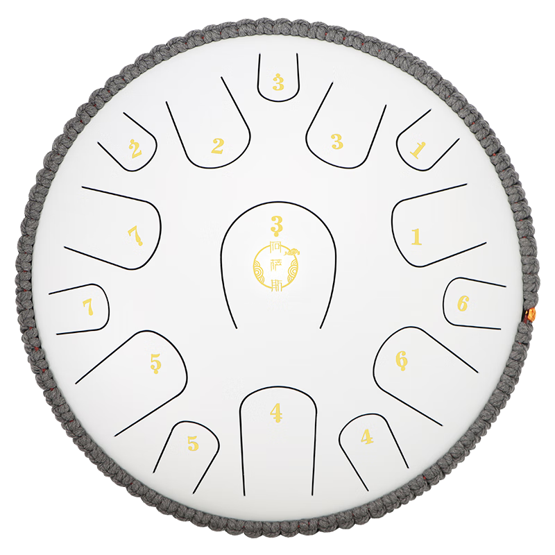 阿薩斯空靈鼓15音14寸鈦金鋼成人專業(yè)演奏打擊樂器禮物-靜心白砂紋