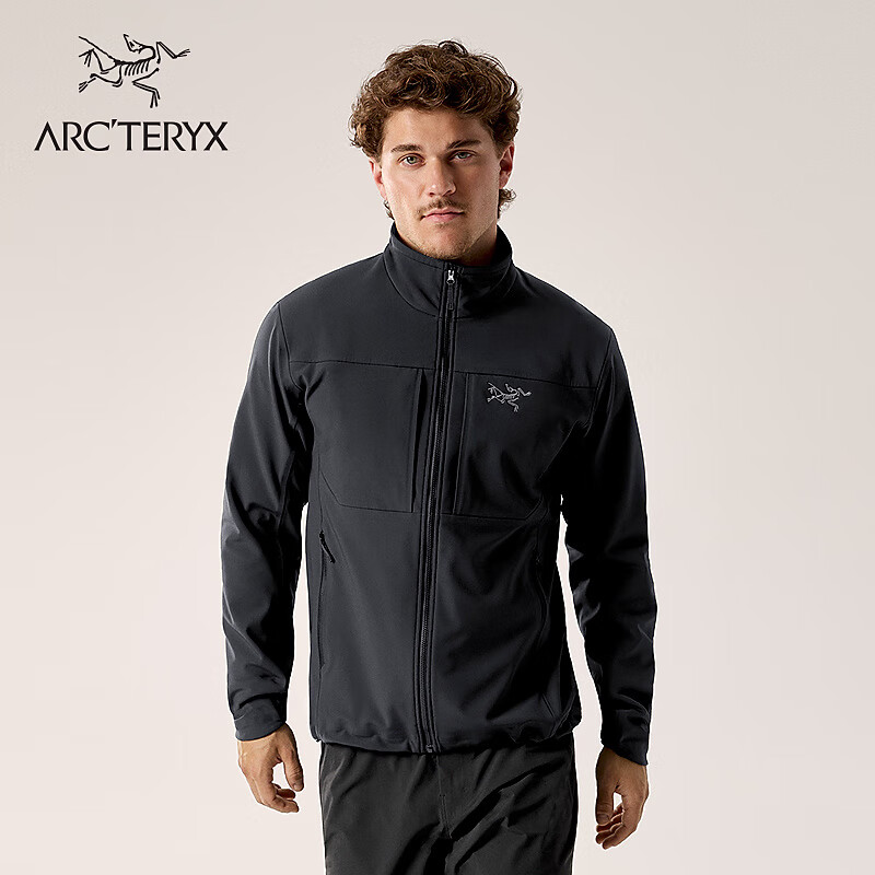 ARC'TERYX始祖鸟 GAMMA MX JACKET 防风 男子 软壳夹克 BLACK/黑色 L