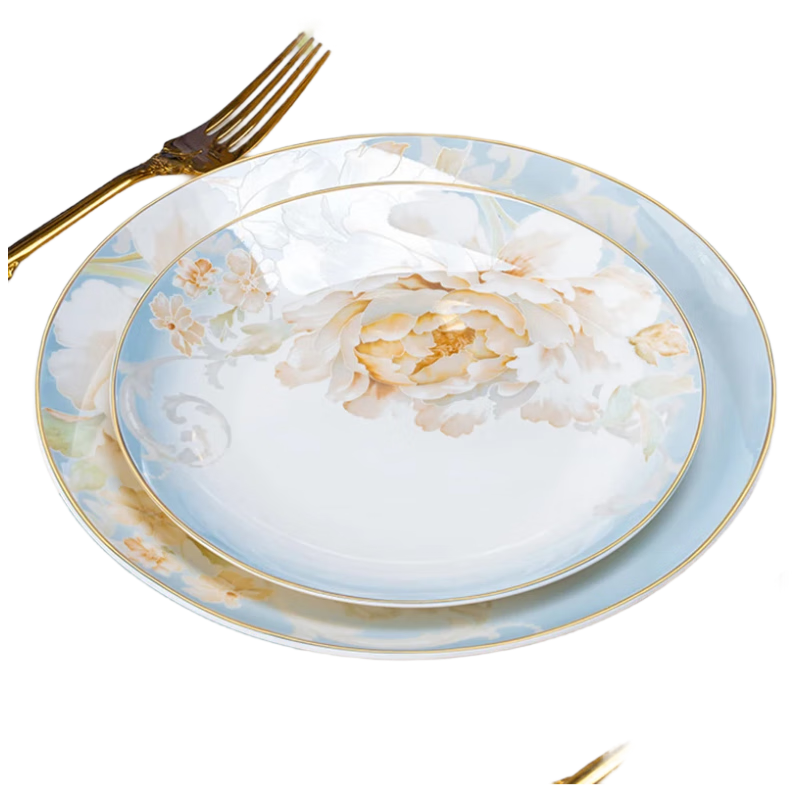 萬(wàn)享景德鎮(zhèn)80頭餐具整套碗碟套裝家用碗具碗筷碗盤子喬遷之喜送禮