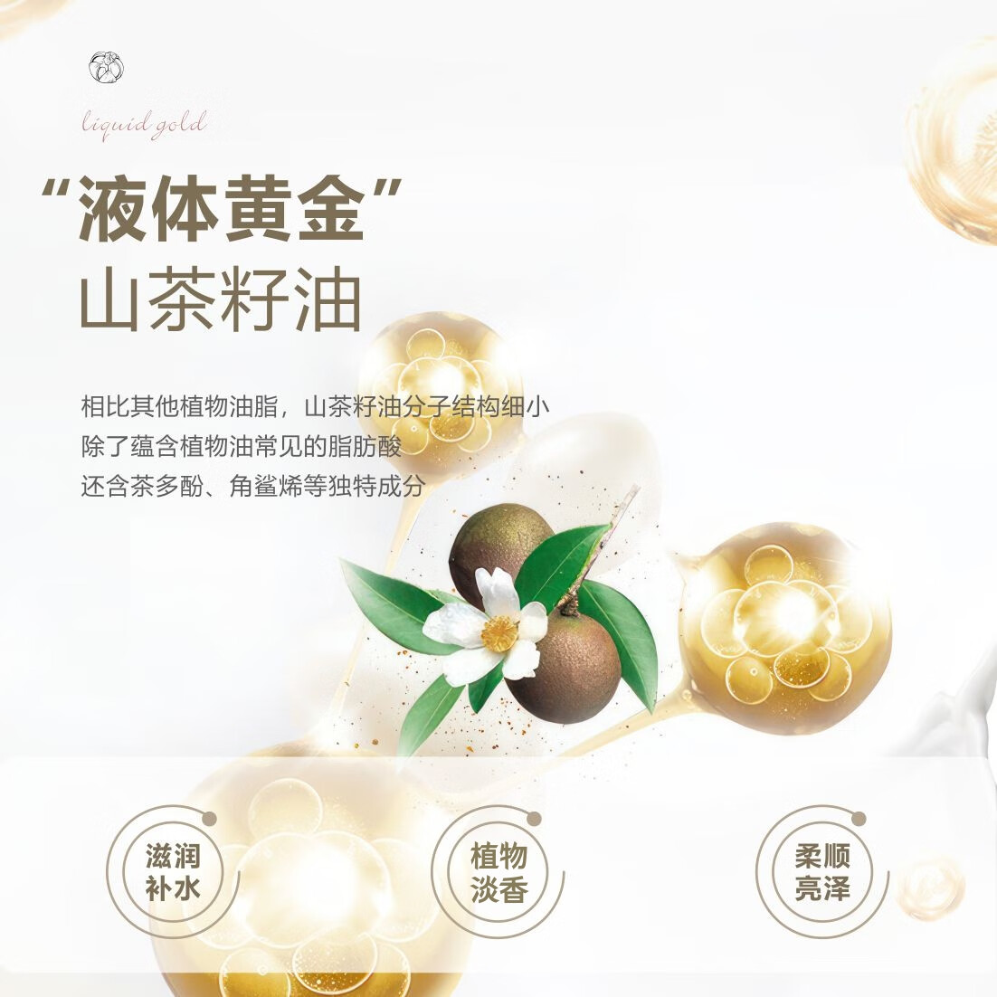 芳香世家香海岸植物精油洗护沐浴套装 保湿柔顺持久留香 山茶籽洗发乳500ml+草本精油润发乳500ml