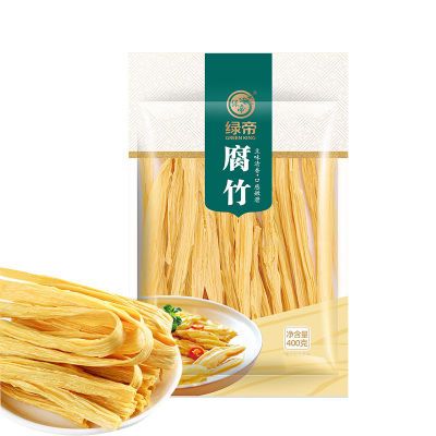 綠帝（GREEN KING）腐竹400g袋裝 南北干貨特產(chǎn)干腐竹手撕腐竹新老包裝交替發(fā)貨 400g