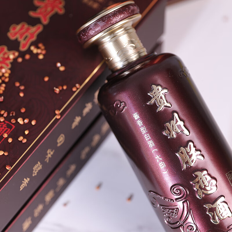 朕恋御酿 贵州酱香型53度白酒粮食酒坤沙酒固态发酵礼盒装白酒 53度 500mL 1瓶