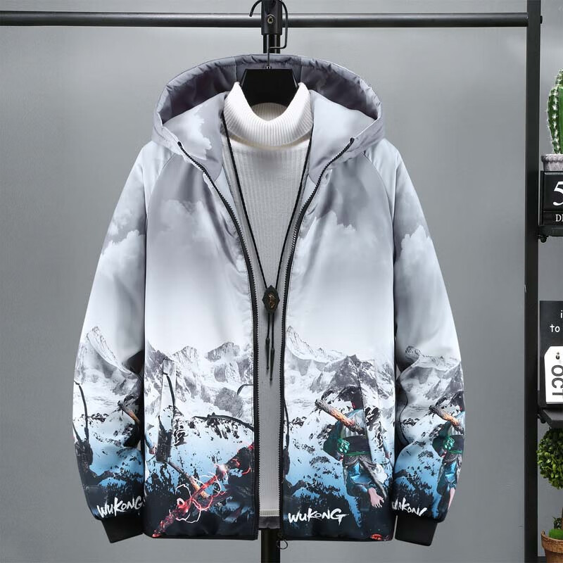 雪曼将军树棉衣男加厚棉服男冬季外套男学生2025新款高级感痞帅加绒棉袄 净版灰色 5XL 适合185-200斤