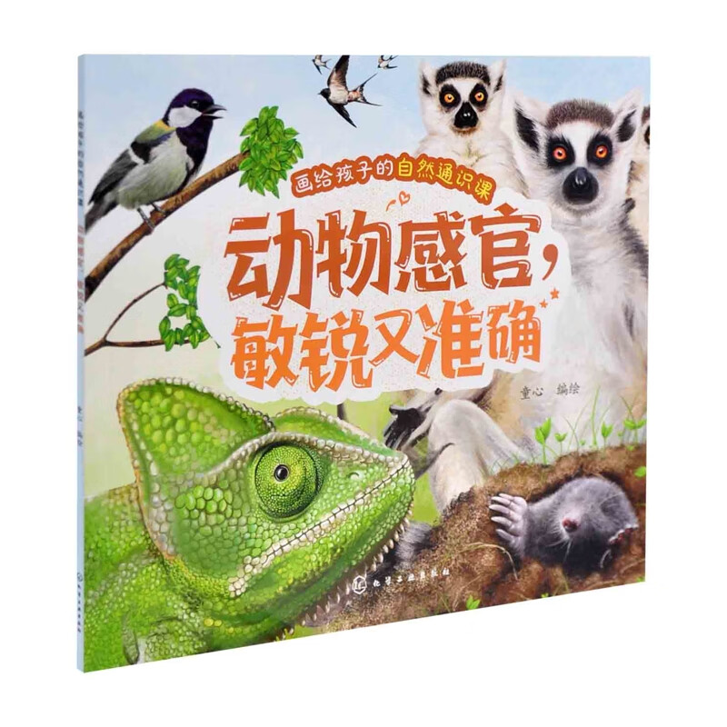 画给孩子的自然通识课--动物感官，敏锐又准确童心  编绘环境科学化学工业出版社新华书店正版