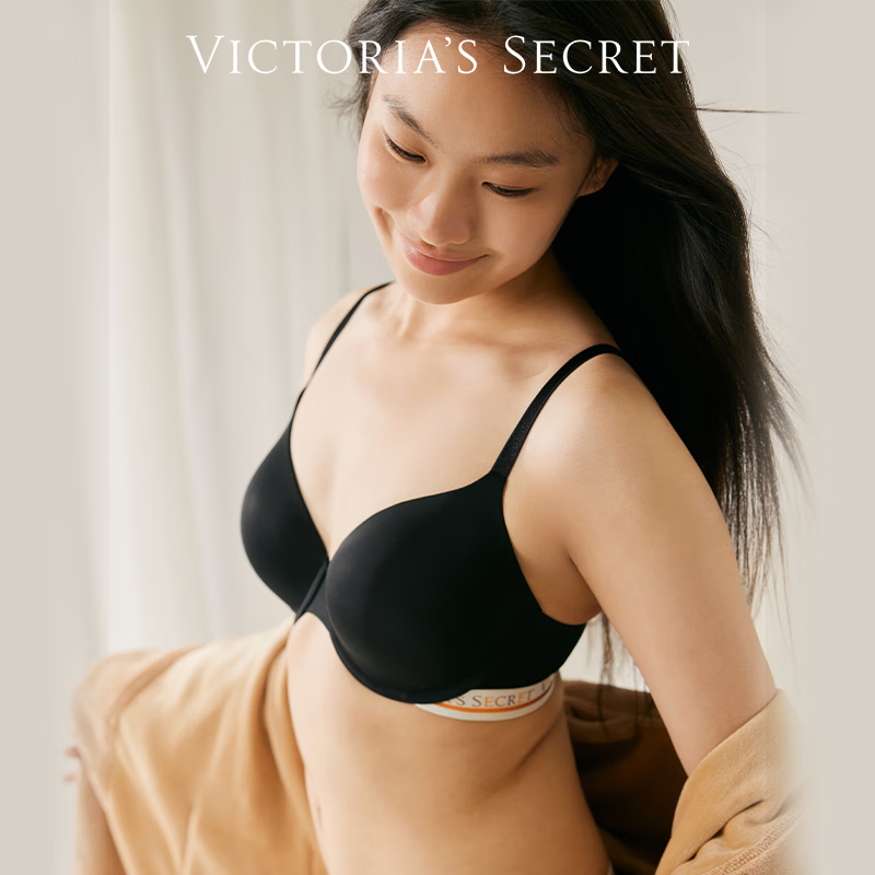 维多利亚的秘密 轻薄经典性感舒适文胸1 54A2黑色-薄款 11256830 75B （34B）