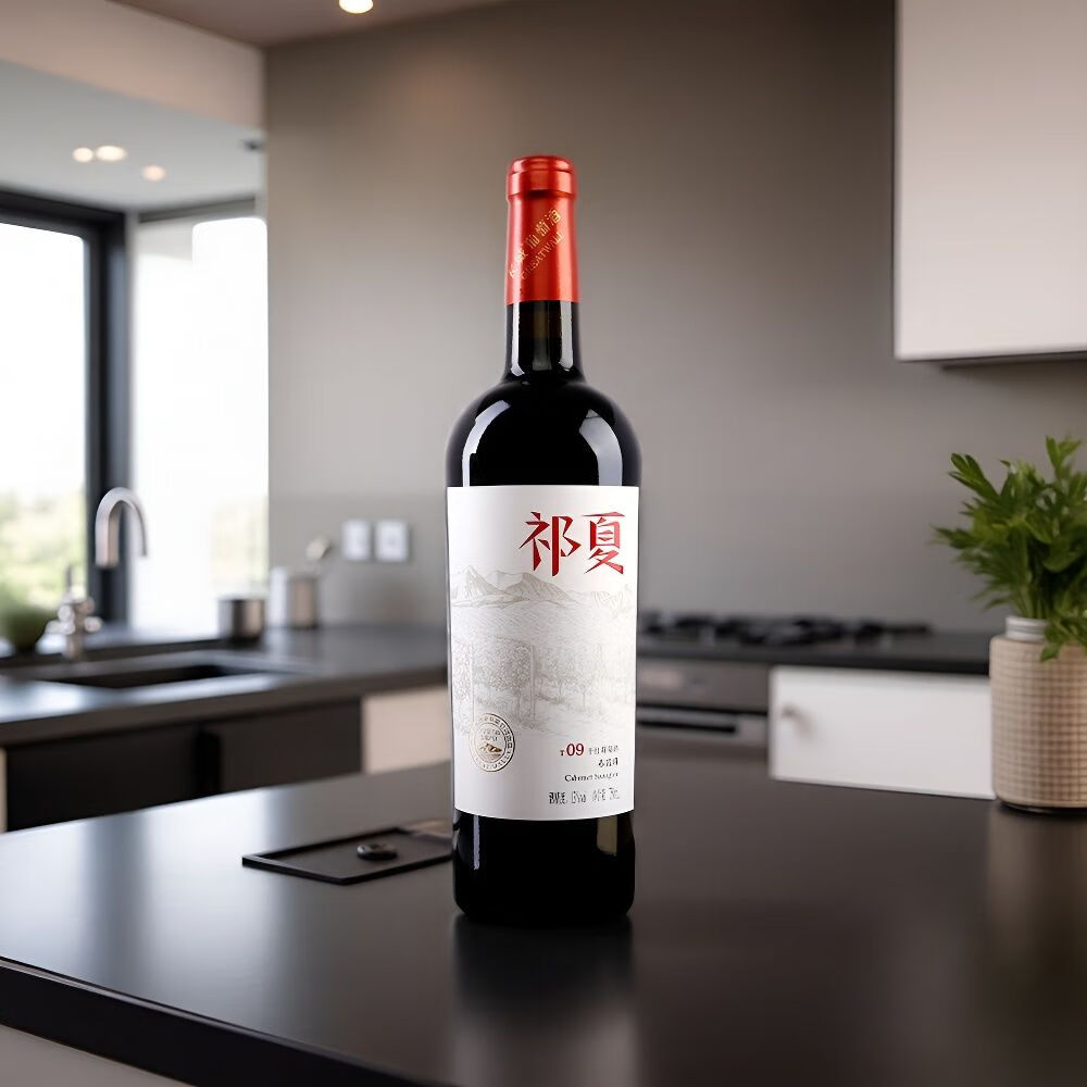 祁夏T09干红葡萄酒 750ml 商务宴请自饮微醺约会节日送礼 13度750ml*6