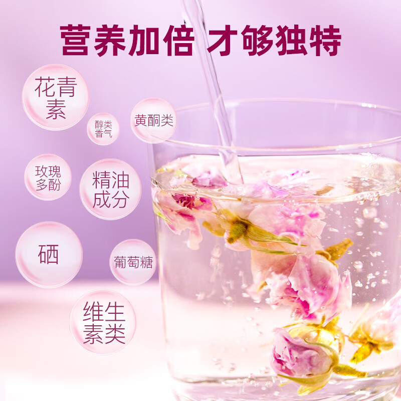 藝福堂玫瑰花茶法蘭西胎玫瑰特級干 干燥花泡茶無硫薰搭菊花店 【純正進口】法蘭西胎玫瑰80g/罐