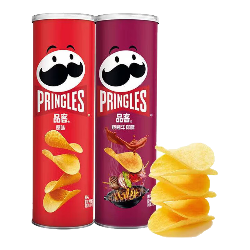 Ʒ�� Pringles ��Ƭ˫�����110g*2�� (ԭζ110g �տ�ţ��ζ110g��8.9Ԫ