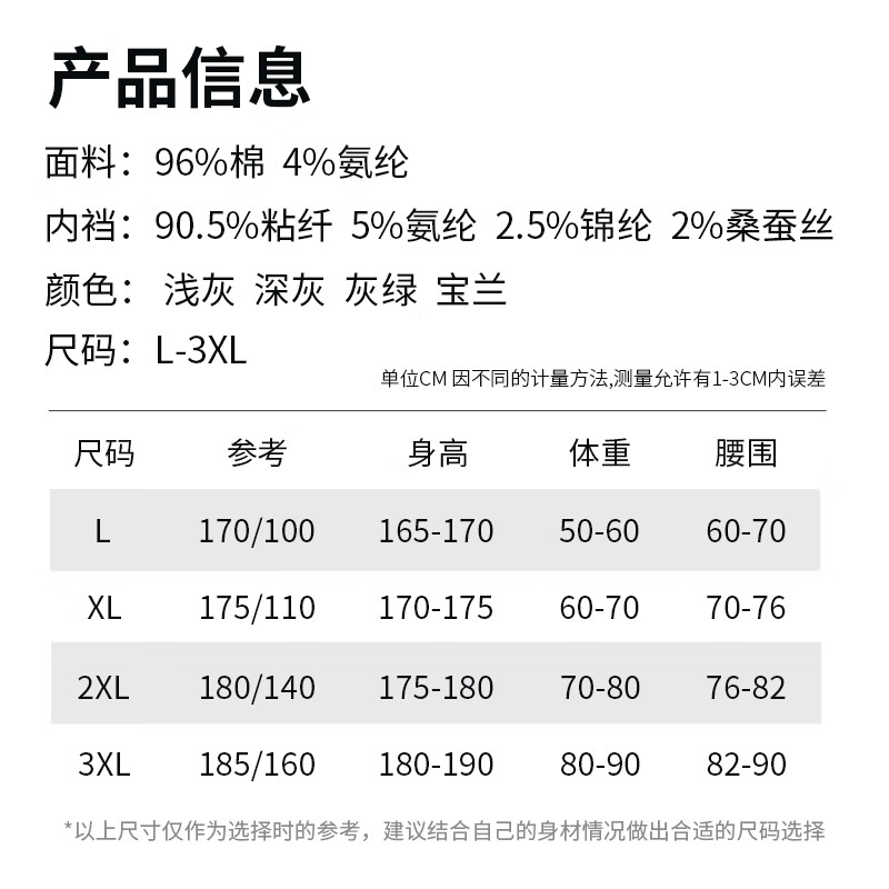 浪莎（LangSha）内裤男士纯棉10A级抑菌枸杞养护防螨大码无痕短裤平角四角短裤 【10A抑菌】4条装 2XL