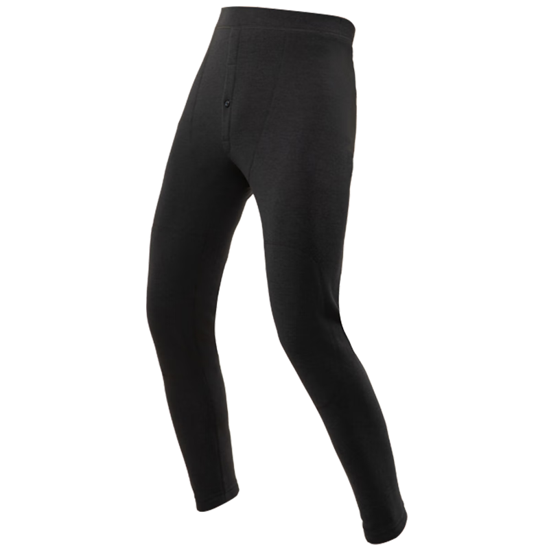 古今(GUJIN)保暖裤男士加绒加厚打底裤含绵羊毛护膝舒适弹力无痕冬季防寒零下 麻黑-含护膝贴片 【加绒加厚】 2XL (推荐体重:130-160斤)