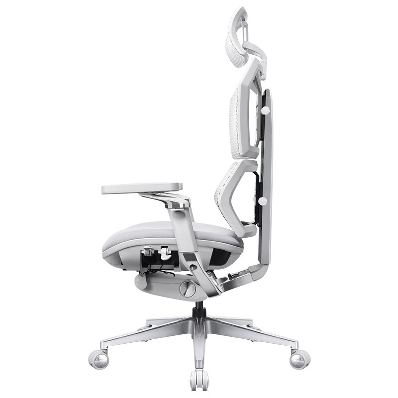 工学至尊 A8旗舰人体工学椅 极光银海绵坐垫 有脚托