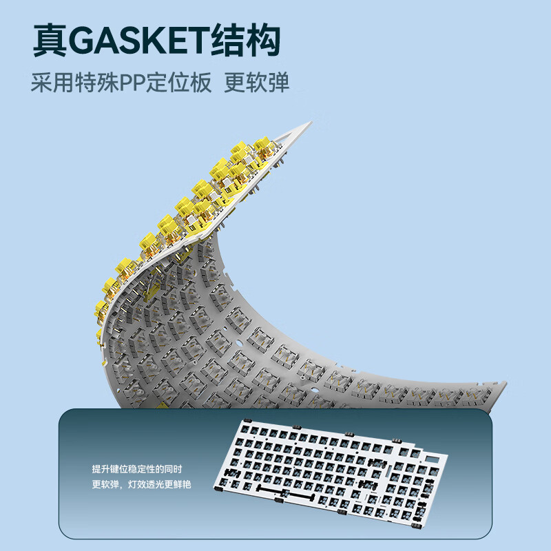 西部猎人V98W无线三模键盘机械客制化gasket/2.4G/有线/蓝牙全键热插拔电竞多功能笔记本电脑办公平板 无线3模-鸿运当头 三模 98键