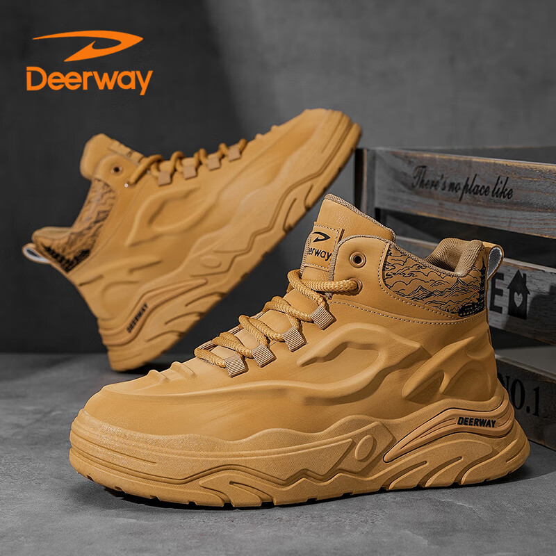 �¶��ݣ�DEERWAY��Ь����Ь2025�ﶬ���߰��ϵ�Ь��ʿ���к�׼�Լ�˶�Ь��ɫ43