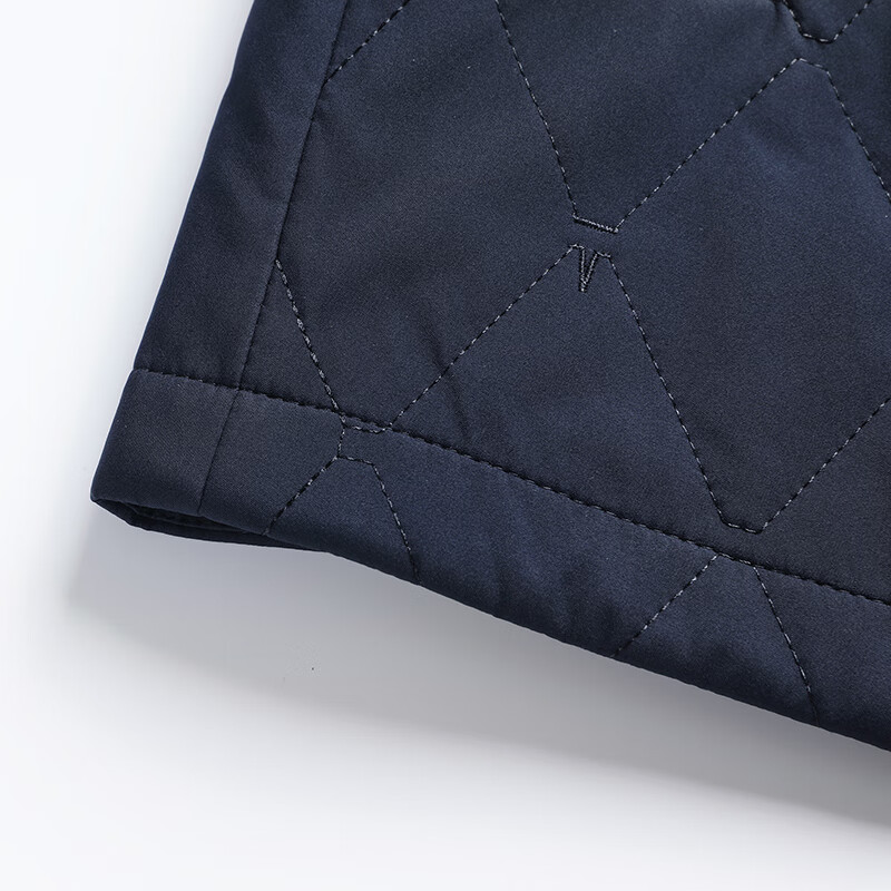 拾福(SHIFU)中老年男装冬季休闲商务棉服夹克外套男保暖棉衣上衣爸爸装衣服 墨绿色 4XL (195)