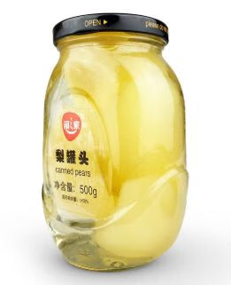 永辉优选 YH YH SELECTION润之家糖水梨罐头500g710g 梨罐头500g