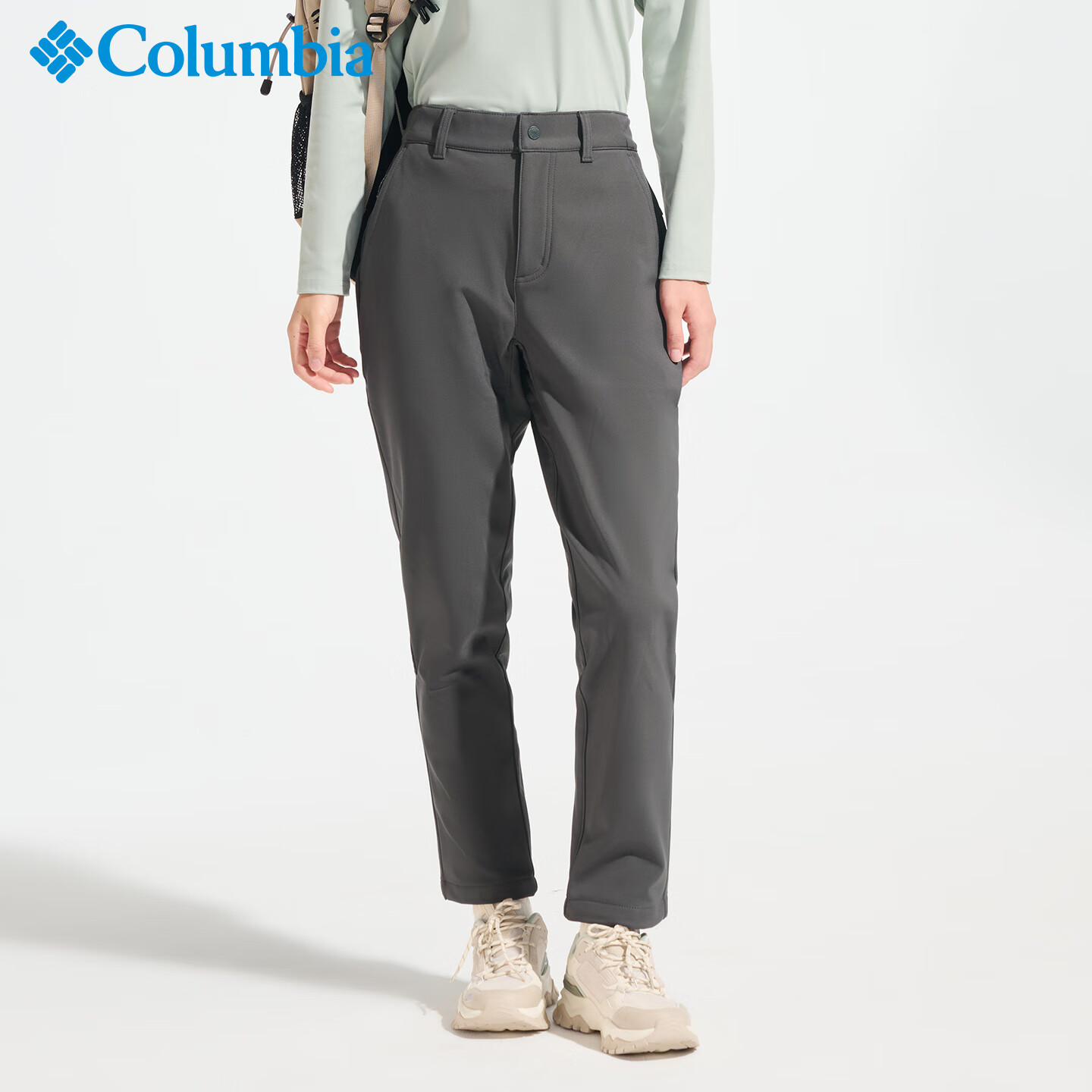 Columbia哥伦比亚女裤秋冬户外防泼水加绒保暖休闲裤长裤XR9492 011 M