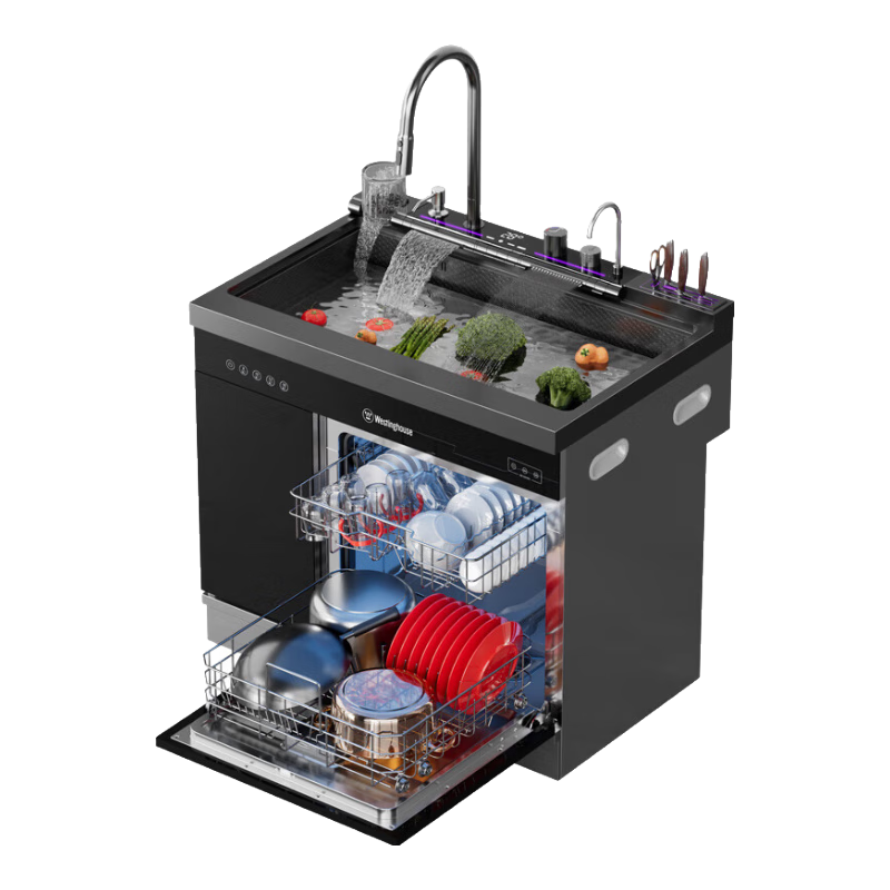 ���� JCX-S9L ����ˮ��ϴ��� 900mm ˫��ֲ�ϴ Ƕ��ʽ 14�� �������� �󵥲ۿ�    9679.5Ԫ(����ȯ)