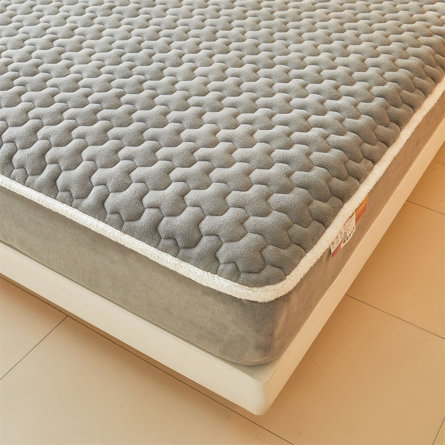 雅鹿牛奶绒夹棉床笠1.8米x2米床单床套罩床垫保护套加厚a类母婴三件套 牛奶绒夹棉床笠-深空灰【A类加绒加厚】  180*200+30cm高度