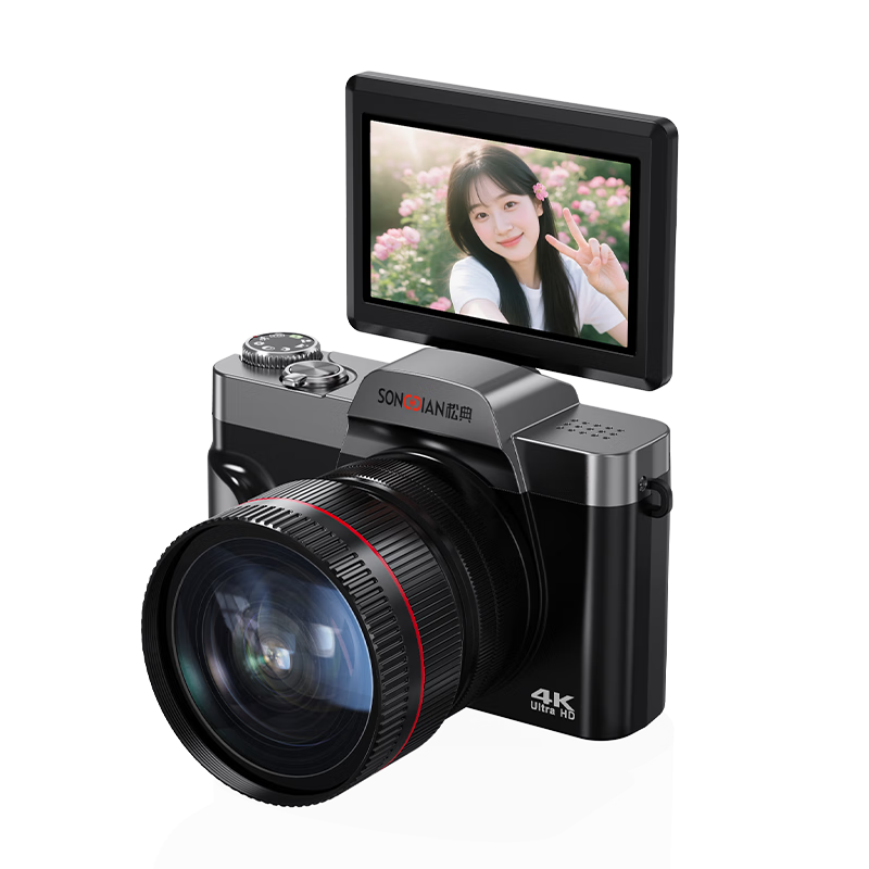 �ɵ� DC103W ������� 4K�������� ��ת������ vlog ΢�� 128G�ڴ� ��ɫ    509Ԫ