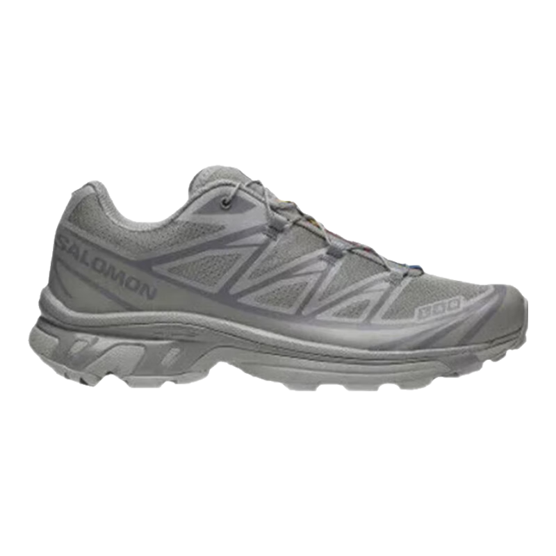 薩洛蒙（Salomon）XT-6 Ghost Grey專柜在售低幫輕越野跑鞋男女同款灰色 4.5