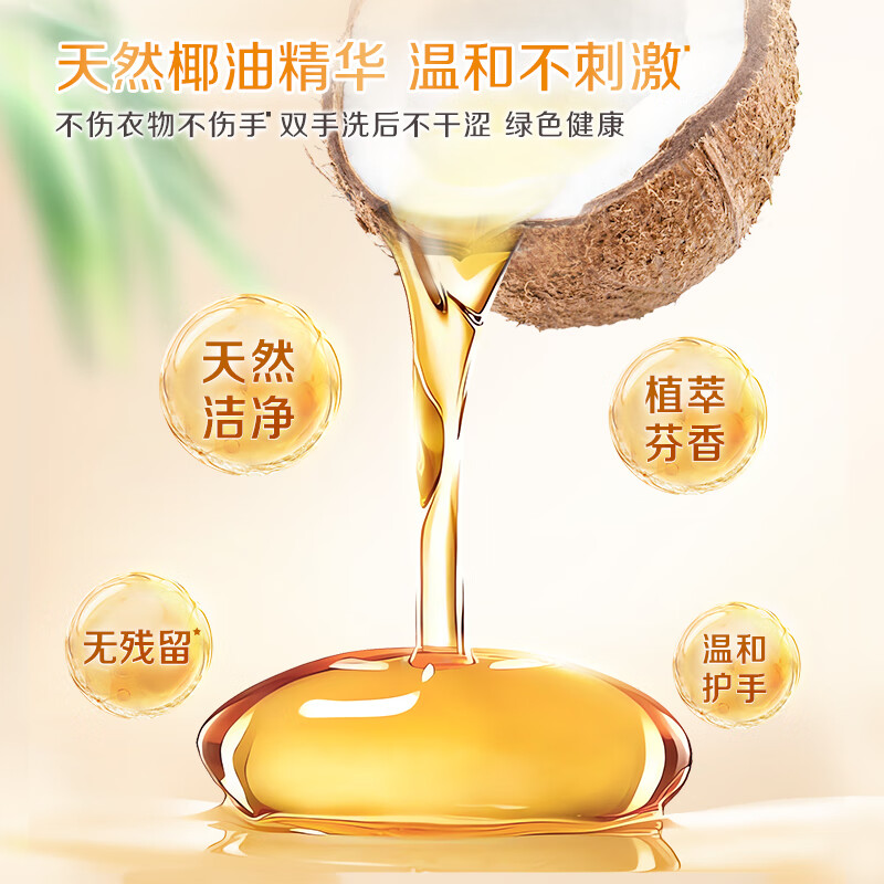 立白椰油精华洗衣皂肥皂透明皂去渍亮丽不伤手家用实惠装  【实惠装】椰油皂101g*6块