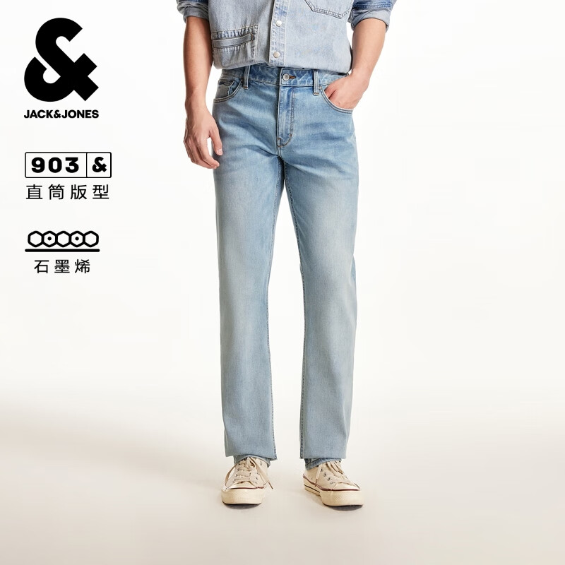 杰克·琼斯（JACK&amp;JONES）男士牛仔裤合集 225232003中牛仔蓝 34 180 W34/L32