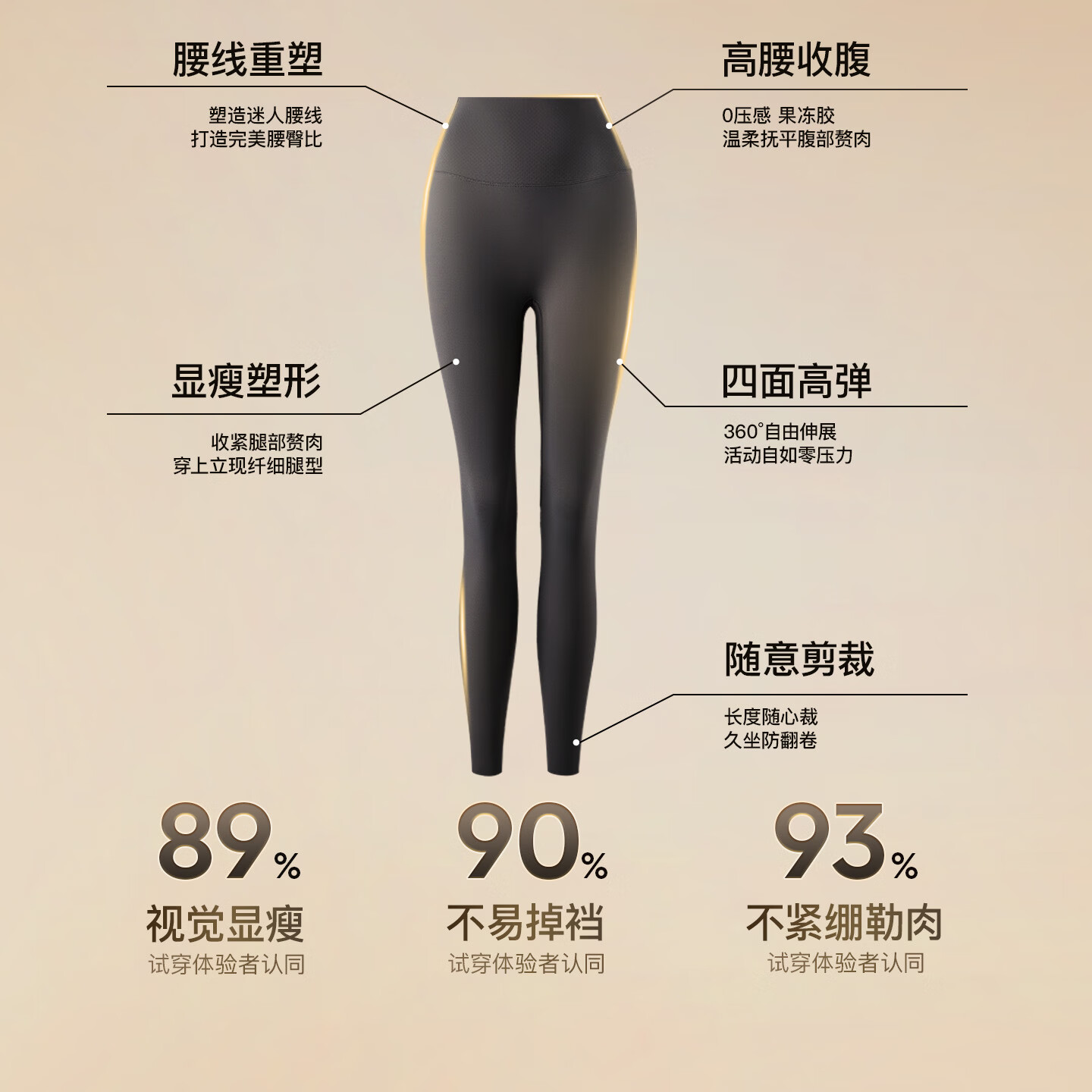 曲线主义鲨鱼裤 春夏骑行裤塑形瑜伽裤鲨鱼裤女外穿春季骑行裤运动健身裤 【春秋款】显瘦黑 1条 M (90-110斤)