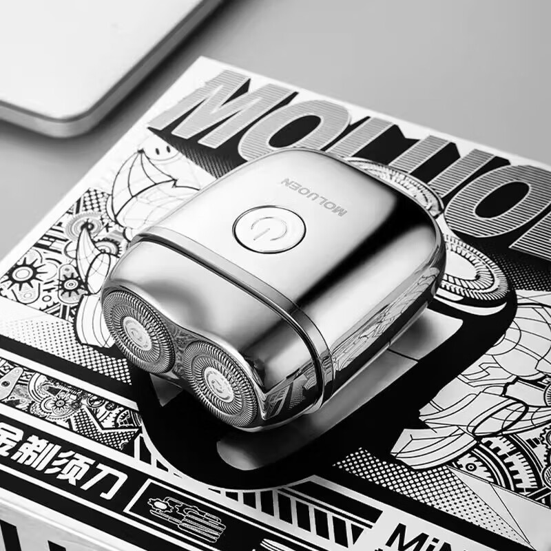 飒望德国电动剃须刀2025年新款迷你刮胡须刀全身水洗便携式刮胡刀干湿双剃多功能生日送男友父亲节礼物 【流光银】剃须不留痕 高端礼盒 【迷你便携 高端剃须】