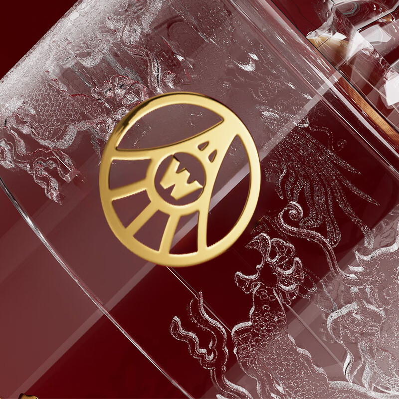 五粮浓香型【五粮液出品】 福喜迎门 高度白酒 送礼宴饮 52度 500mL 2瓶 臻选水晶礼盒