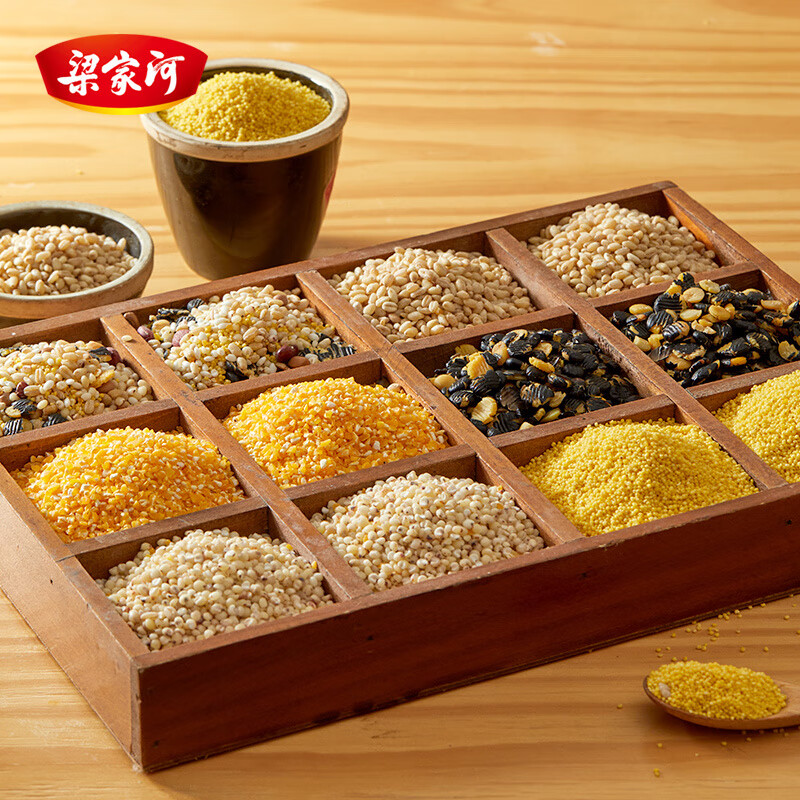 梁家河（liangjiahe） 陜北小雜糧 五谷雜糧粗糧八寶粥小米 特產(chǎn)五谷雜糧禮盒3kg