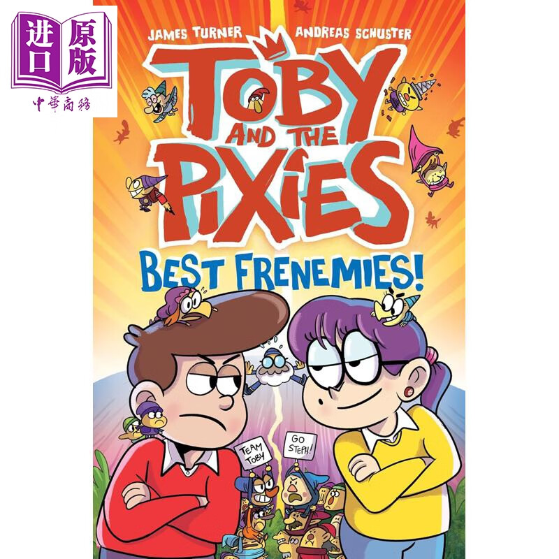 托比与小精灵2 欢喜冤家 Toby and the Pixies Best Frenemie 英文原版 儿童幽默漫画故事 图画小说 进口童书