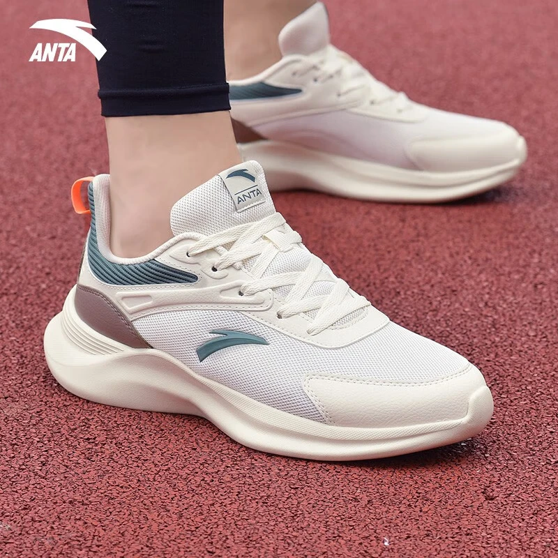 安踏男鞋运动鞋2026春夏季男士软底网面透气跑步鞋轻便休闲鞋子男款 【春夏季网面爆款热销】白/远足绿-3 42 (260mm)